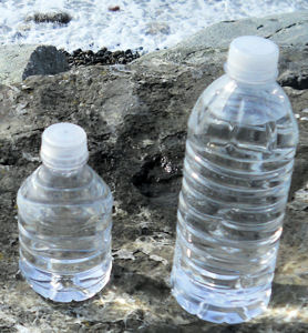 Two water bottles for storage
