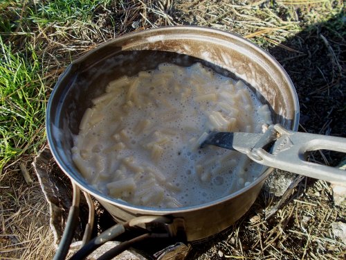 Stir noodles regularly as they cook